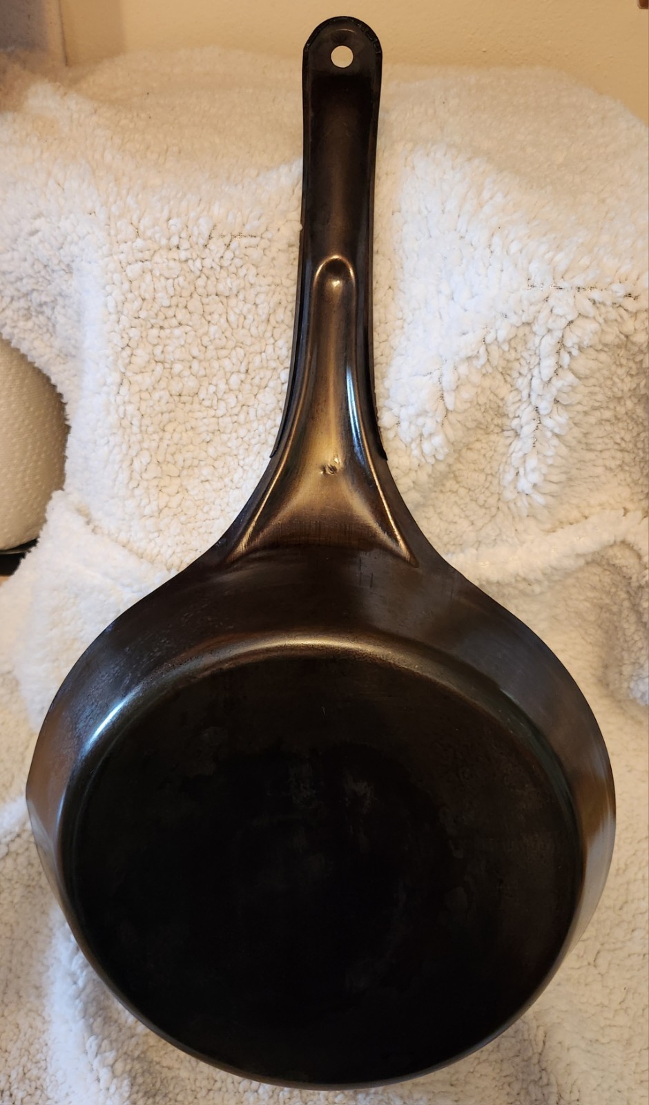 10.25 Inch Cowboy Wagon Wheel Rolled Steel Skillet-RESTORED
