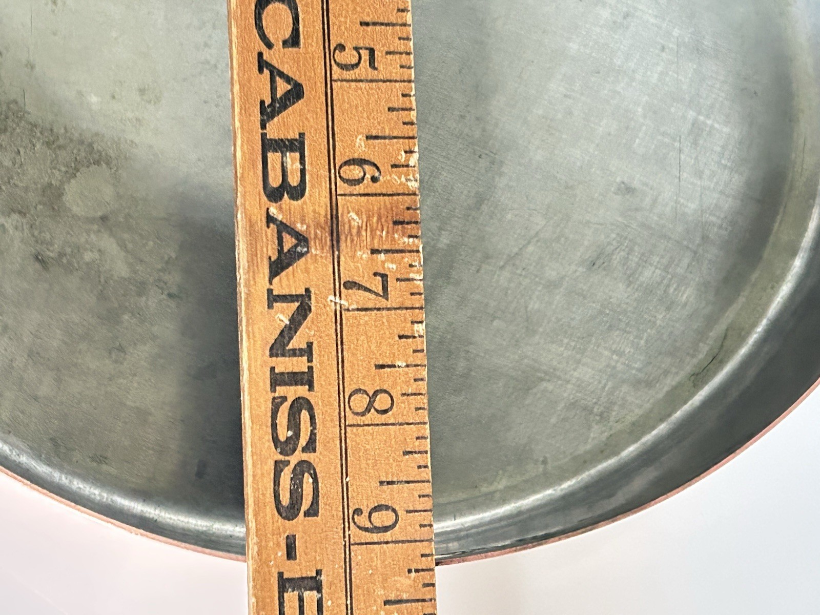 Vintage Copper Tin Lined Brass Handle Gratin Pan Set 2 Cobre Made in Chile