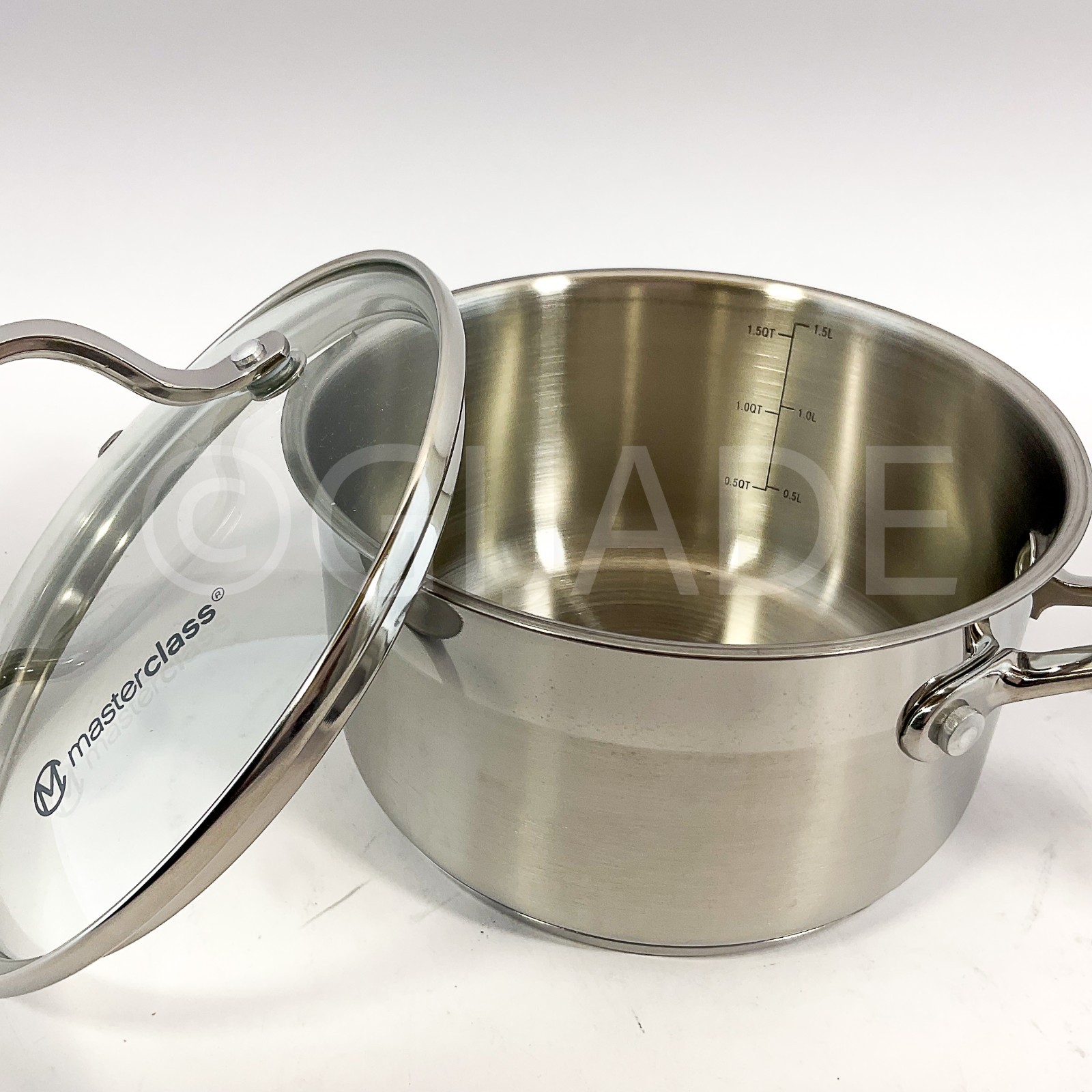 Masterclass Cookware Stainless Steel 1.7-qt 6″ Saucepan Cookware New