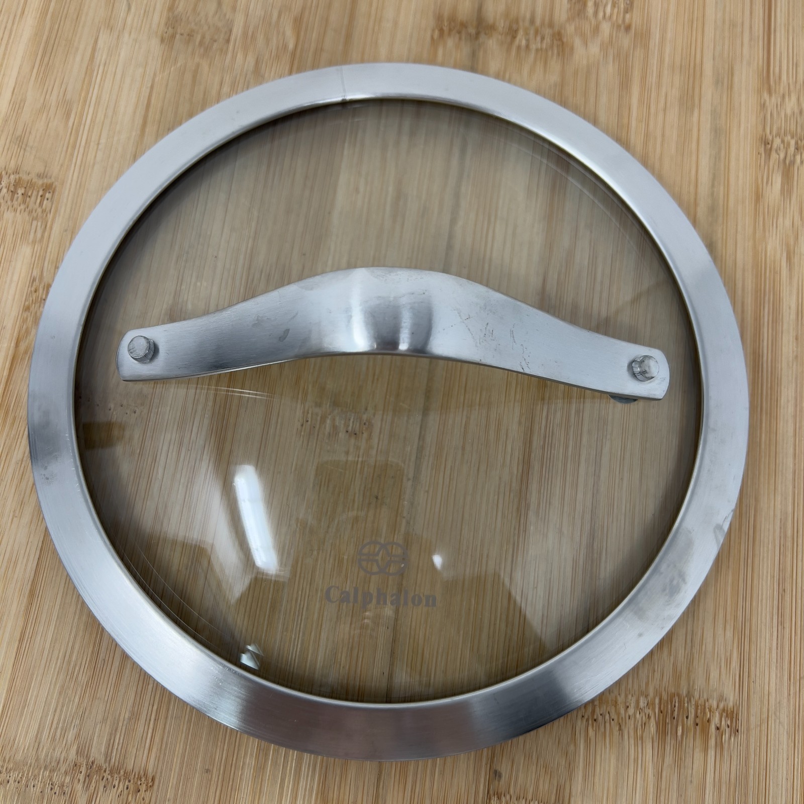 7 in Calphalon Glass Lid For Pot Or Pan ~ Stainless Steel 7 inch with Gasket