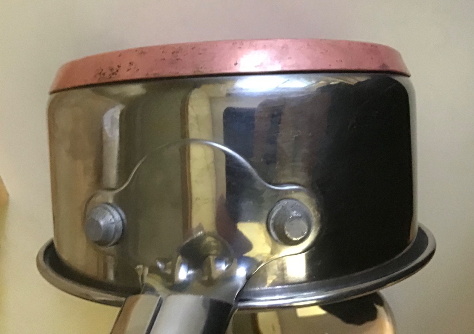 MARTHA STEWART EVERYDAY 1 Qt Quart Stainless Steel/Copper Bottom Saucepan w/Lid