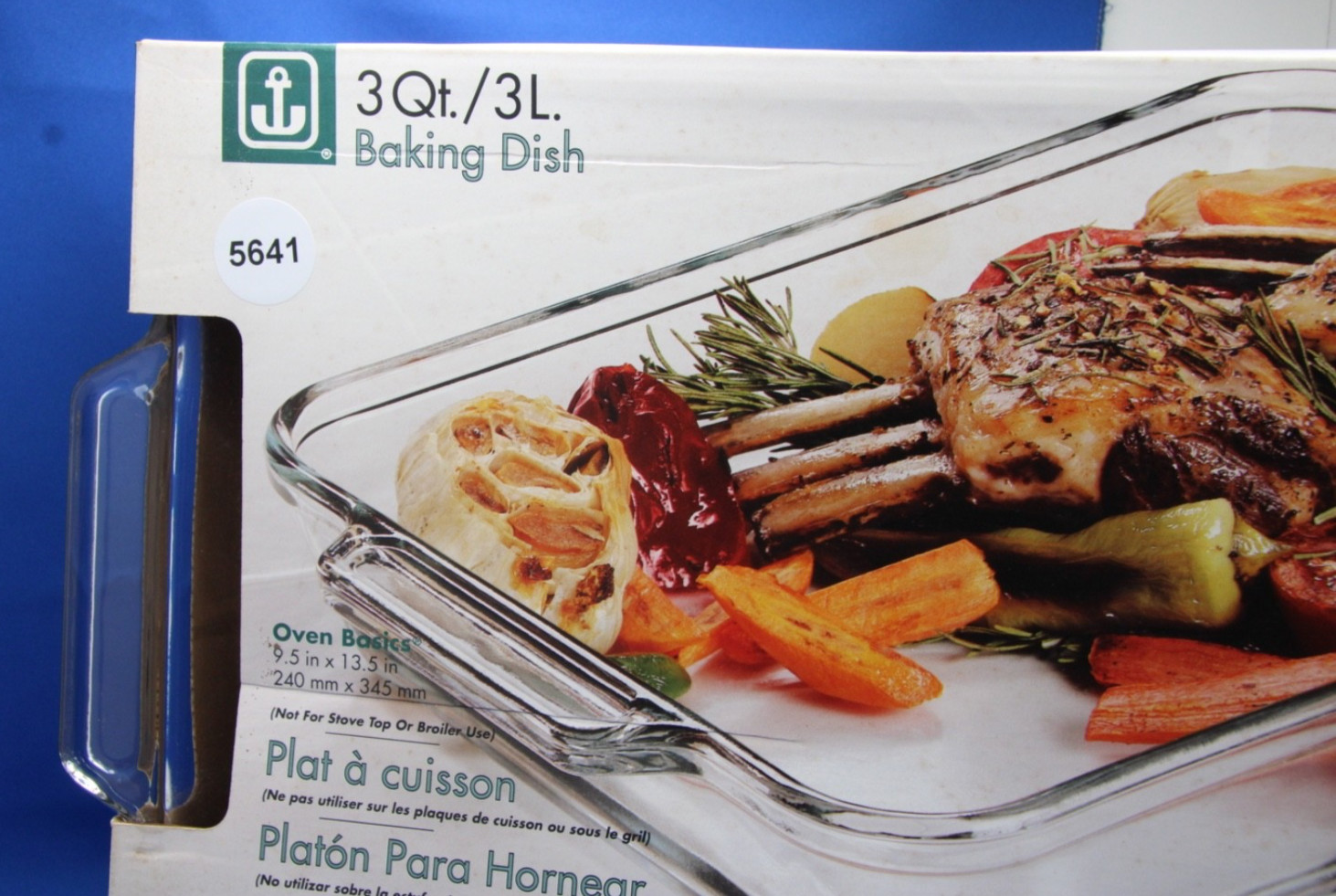 Anchor Hocking 3qt. Oven Basics 9″x13″ Rectangular Baking Dish Clear Glass USA