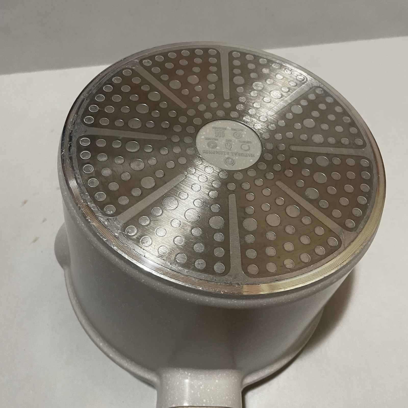 Premium Saucepan Casserole Nonstick 8 Inch With Lid Natural Elements Woodstone