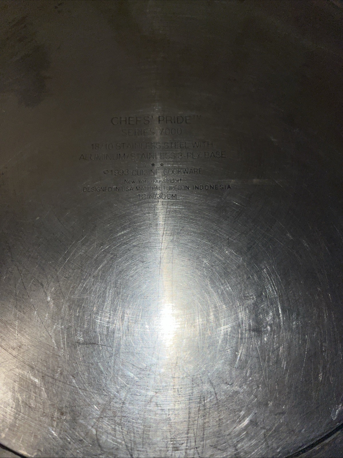 CHEF’S PRIDE INTERNATIONAL ALUMI STAINLESS TRI PLY BASE CUISIN WARE Frying Pan