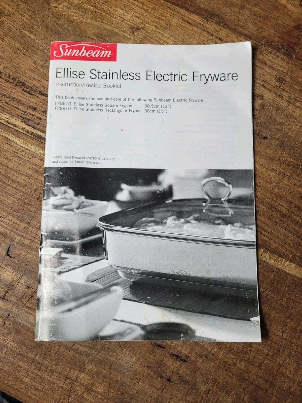 Sunbeam Ellise Stainless Rectangular Frypan FP8910 38cm x 30cm X 7cm
