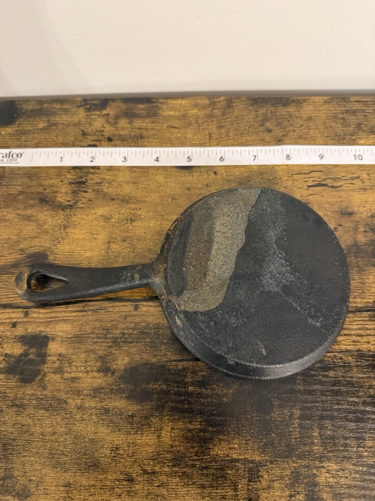 Cast Iron Shookie Skillet 5 in Round Black 500°F Camping