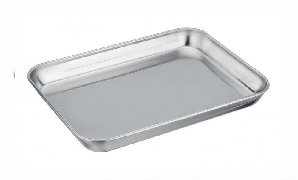 TeamFar Pure Stainless Steel Toaster Oven Pan Tray Ovenware, Metal Silver