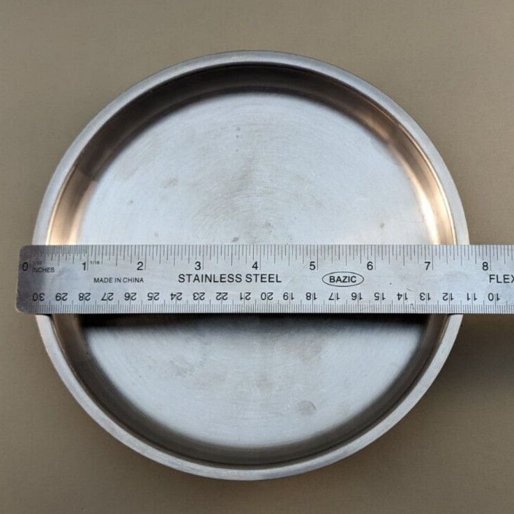 Lid Only Medium Stainless Steel Saucepan 7 5/8″ OD Unbranded