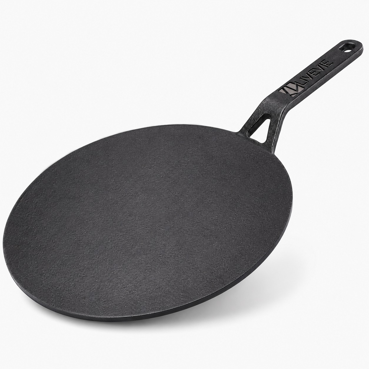 Livevie Cast Iron Roti Tawa for Cooking, Pre-Seasoned Flat Tawa Pan