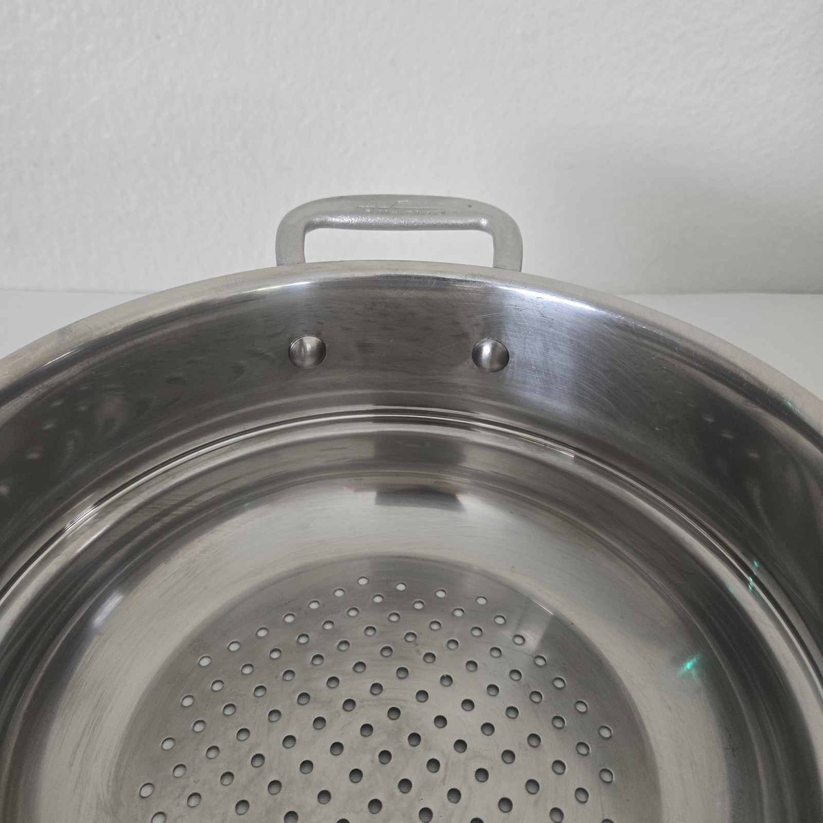 VINTAGE All-Clad Master Chef steamer Insert Stainless STEEL