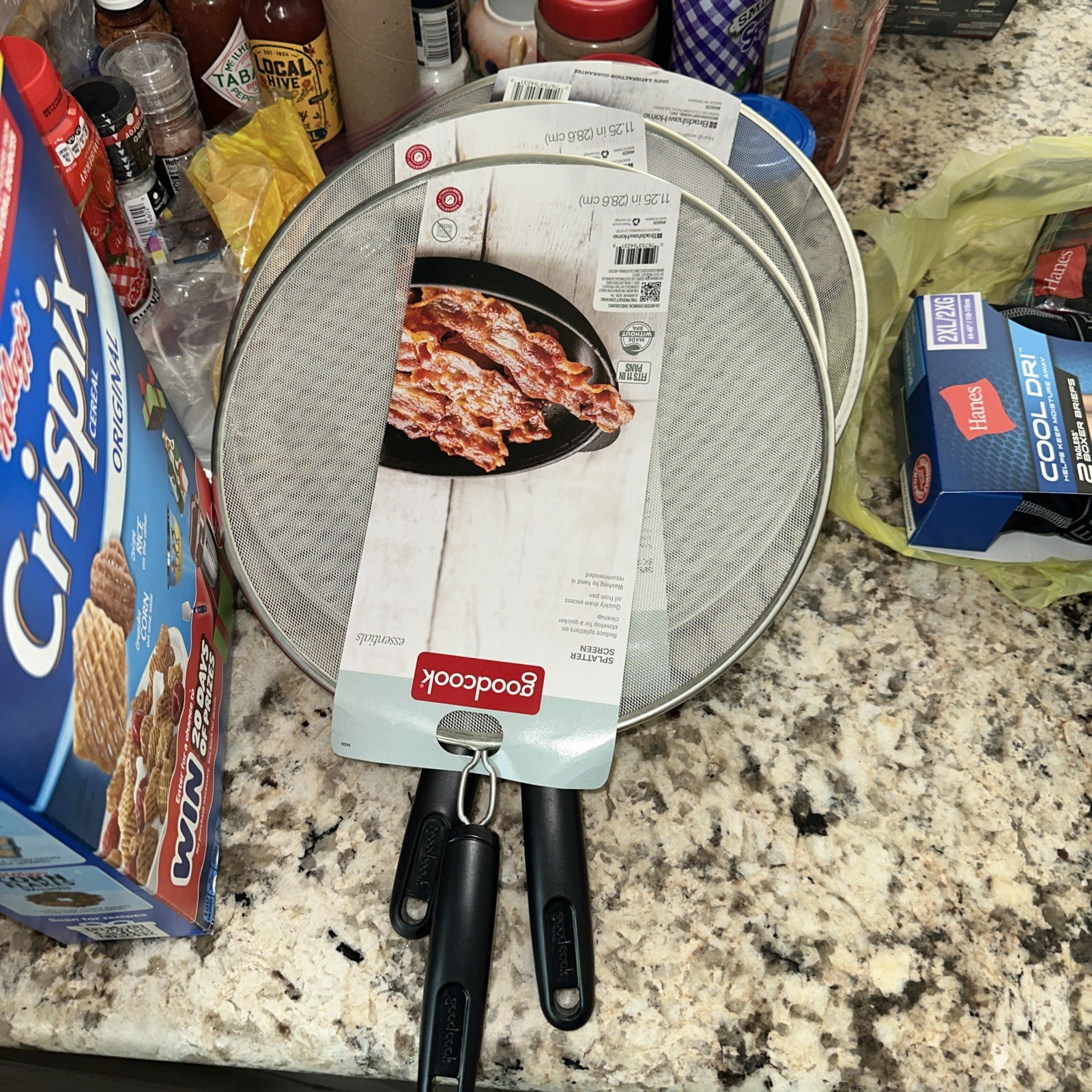 Bradshaw Home goodcook essentials 11.25″ Splatter Screen w/Handle