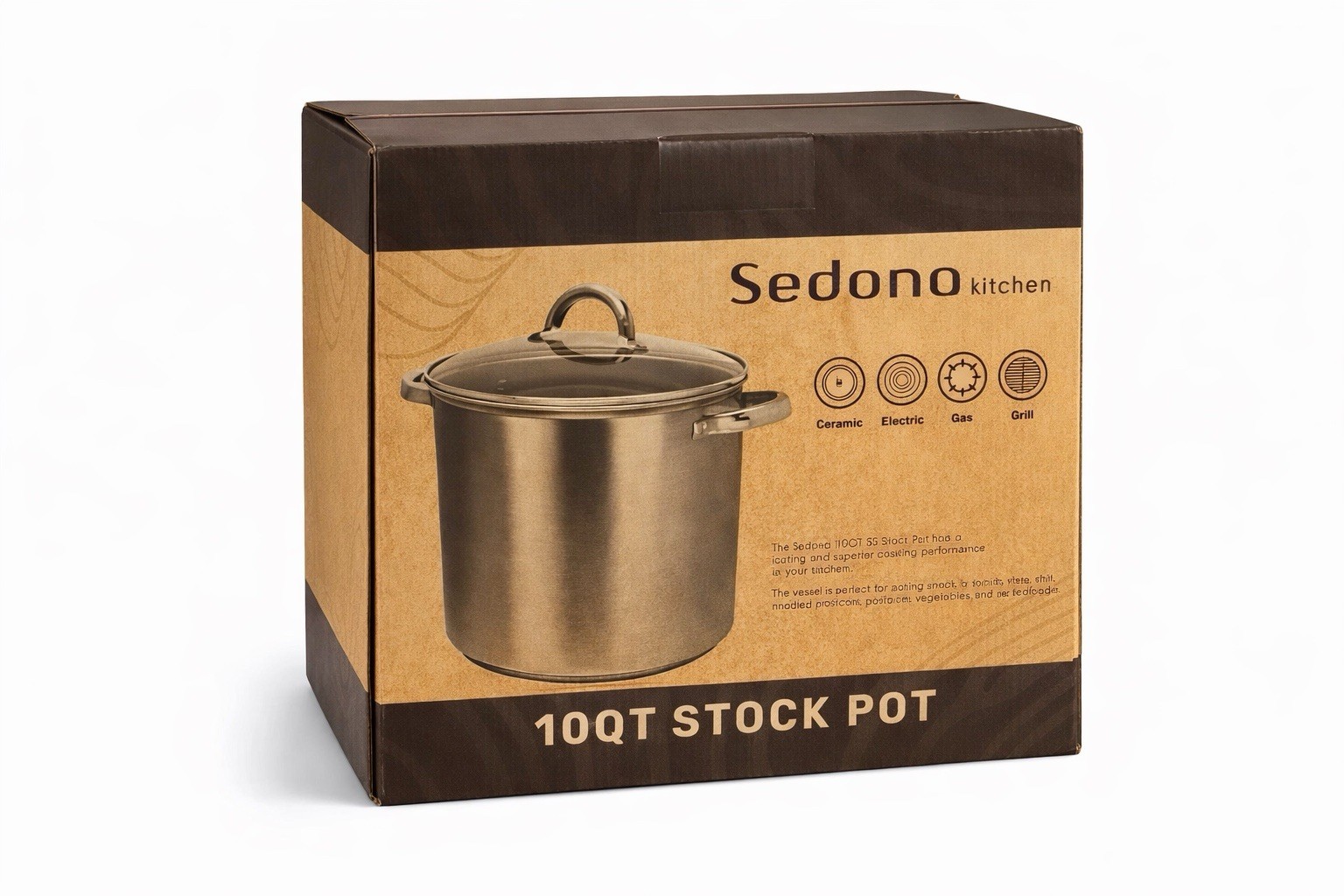 Sedona 10-Qt. Stainless Steel Stockpot