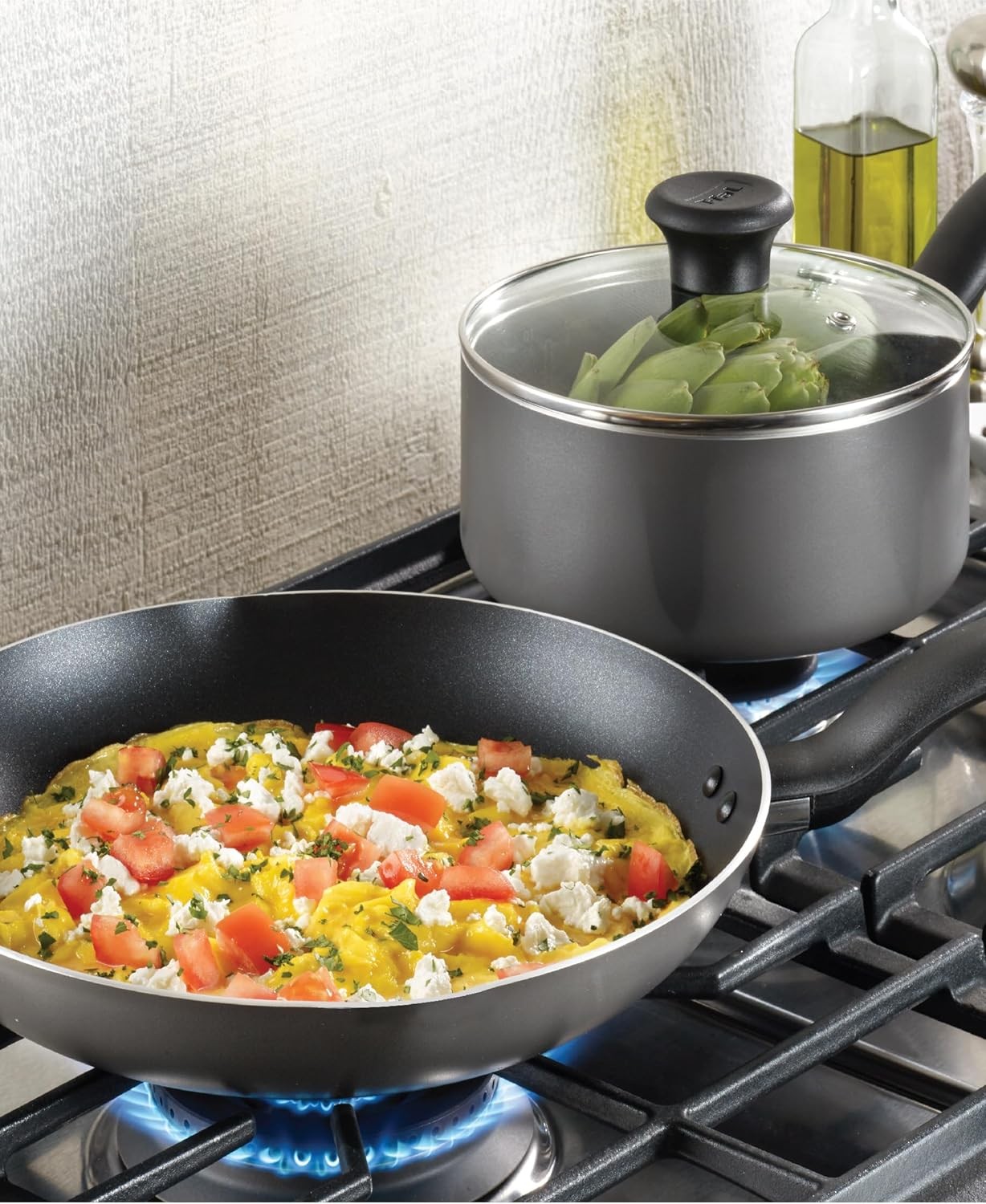 Nonstick Cookware 18 Piece Kitchen Cooking Fry Pans Saucepans Stockpots Skillet