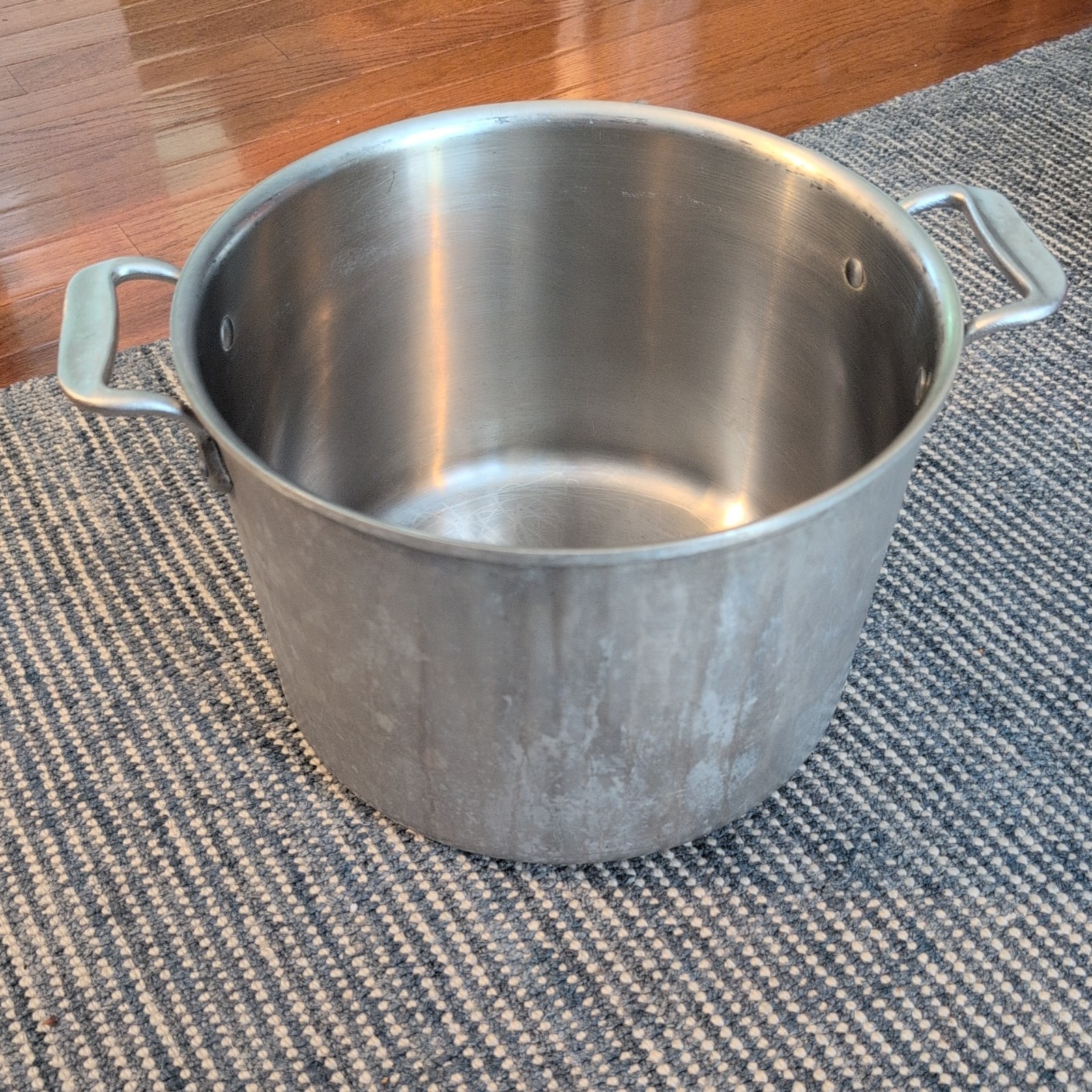 Vtg All-Clad Master Chef 512 Stainless Steel Brushed Metal Stock Pot – no lid