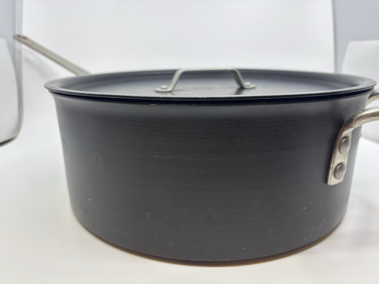 Calphalon Anodized NSF Commercial 8.5 qt. Sauce Pan w/ Lid #8788.5 USA RARE