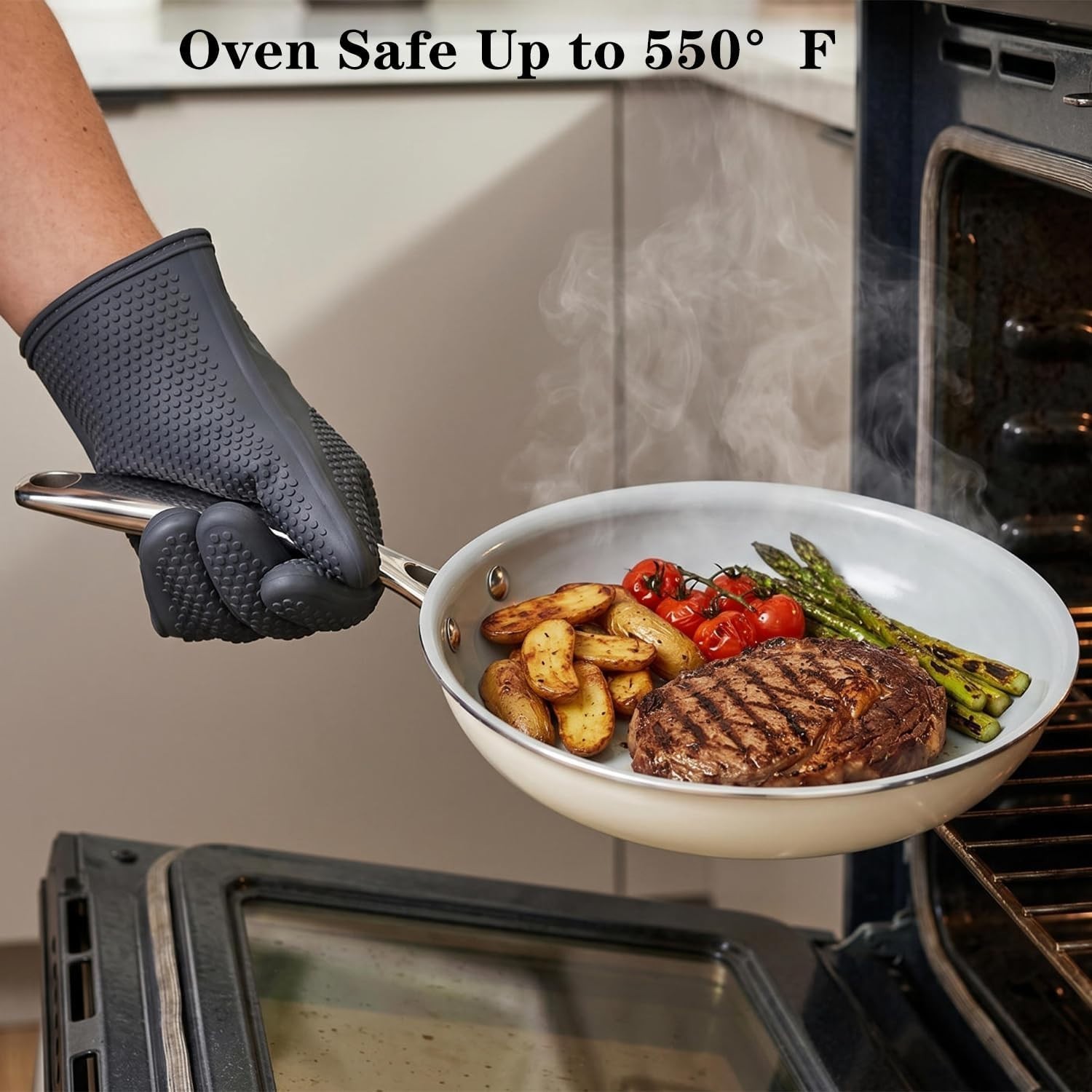 8In Nonstick Ceramic Frying Pan Compatible With Induction Gas Electric 1.5L