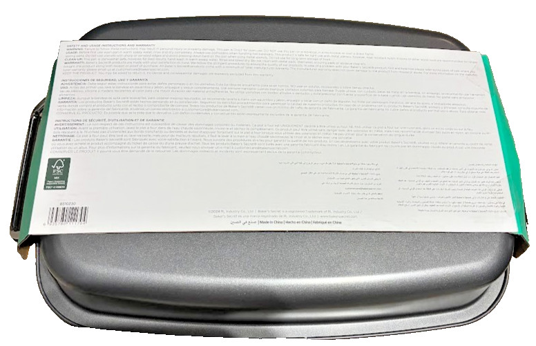 Backer’s Secret Nonstick Roaster Pan With Rack 17.5″ x 12.5″ x 3 Dishwasher Safe