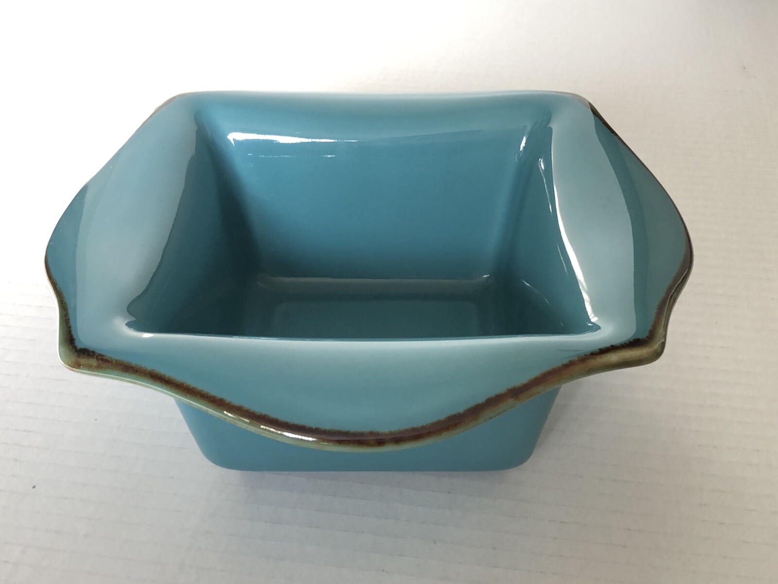 Southern Living at Home Tuscan Everyday Baker Square Turquoise Dish 10” Brazil