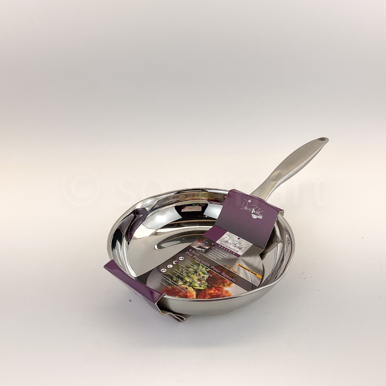 David Burke Regency 8 Inches Heavy Stainless Steel Frying Pan New