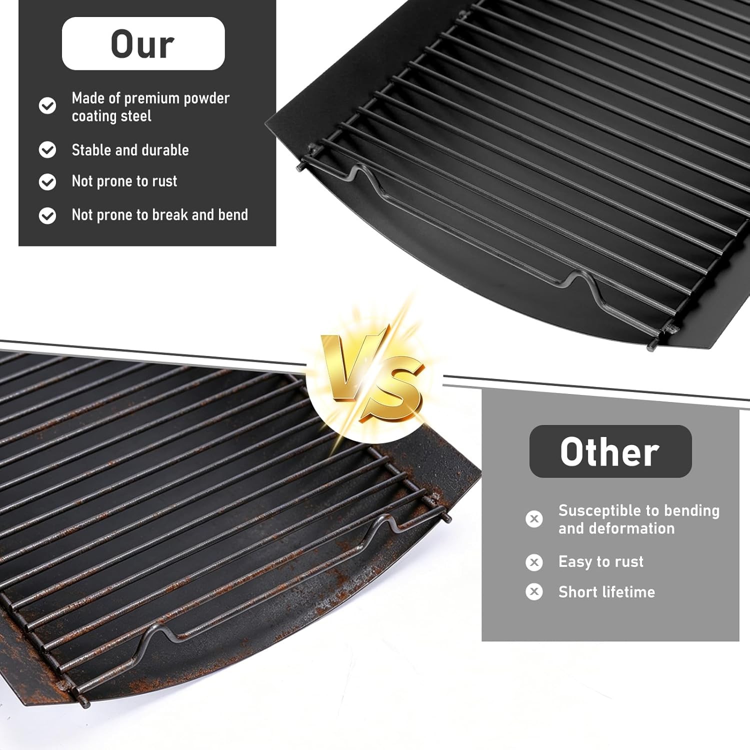 20 Inches Ash Pan Replacement for Chargriller 5050, 5072, 5650, 2123, 2223,…