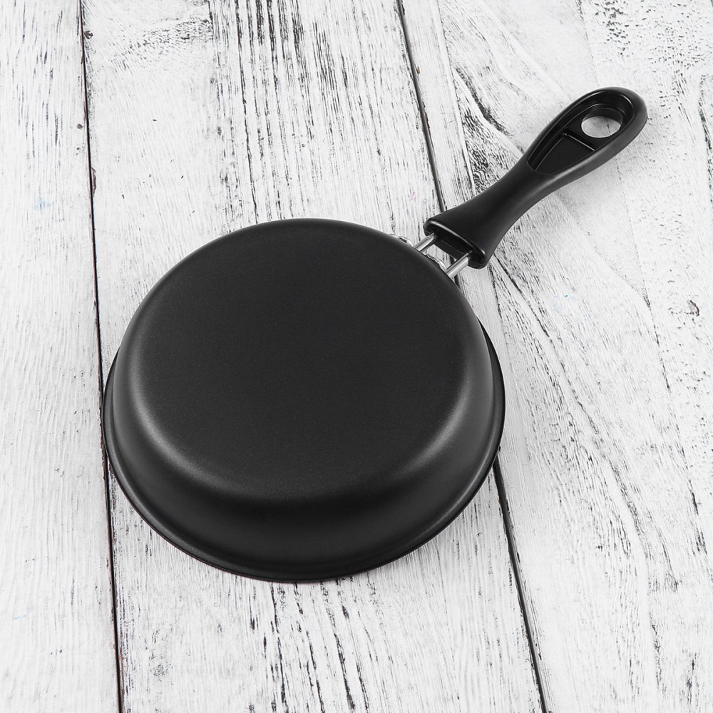 1Pcs Reusable Non-Stick Egg Frying Pan Black Mini Omelette Cooking Pan