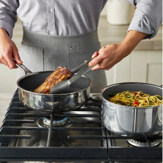 GreenPan Spectra Diamond 11 Pc Cookware Set 3 Ply Stainless Ceramic