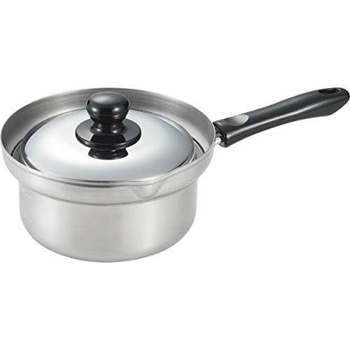 Yoshikawa Komoda Kinya Stainless Steel Overflow Saucepan, 16cm, 2.0L, KO0018