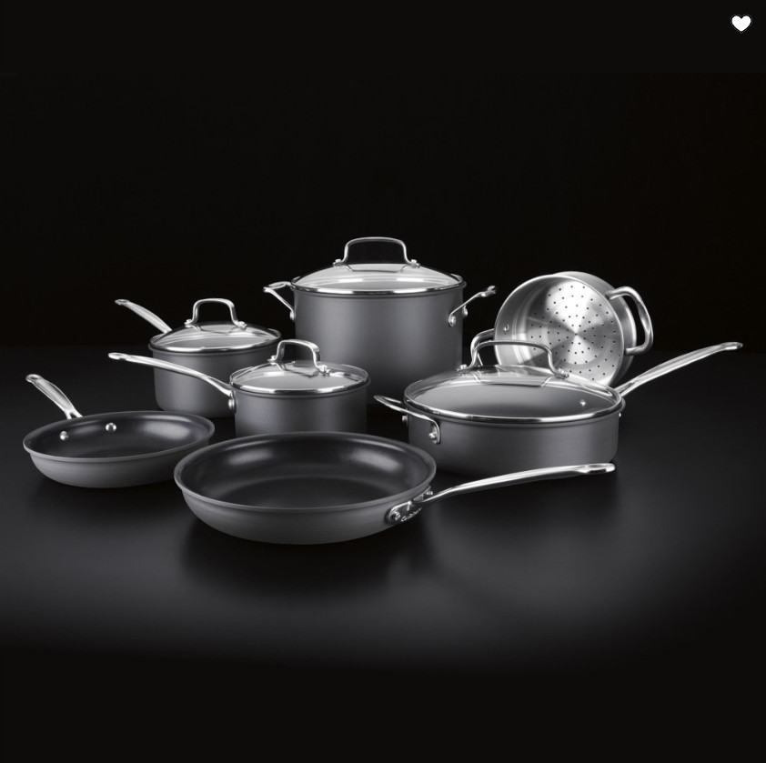 Cuisinart Chef’s Classic Nonstick Hard Anodized 11-Piece Cookware Set