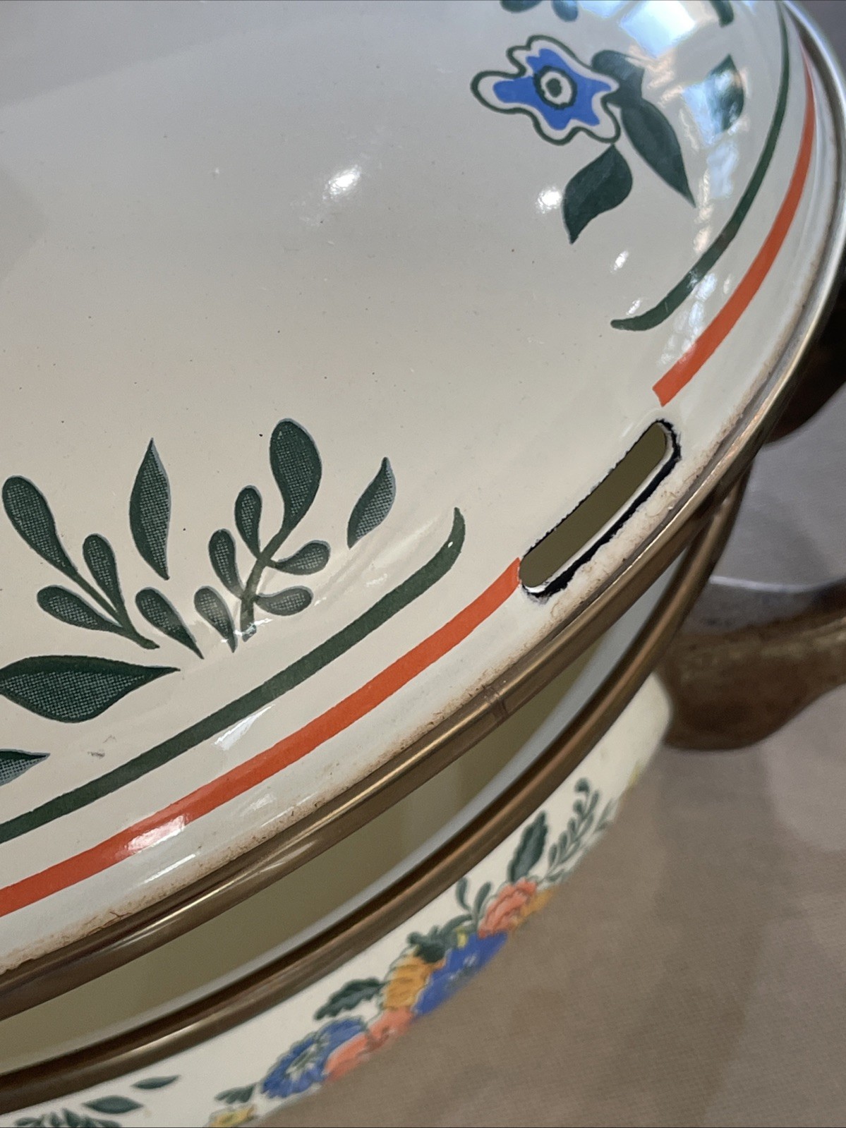 M. Kamenstein Vienna 5Pc Buffet Serving Cookware Set Enamel Steel NEW IN BOX!