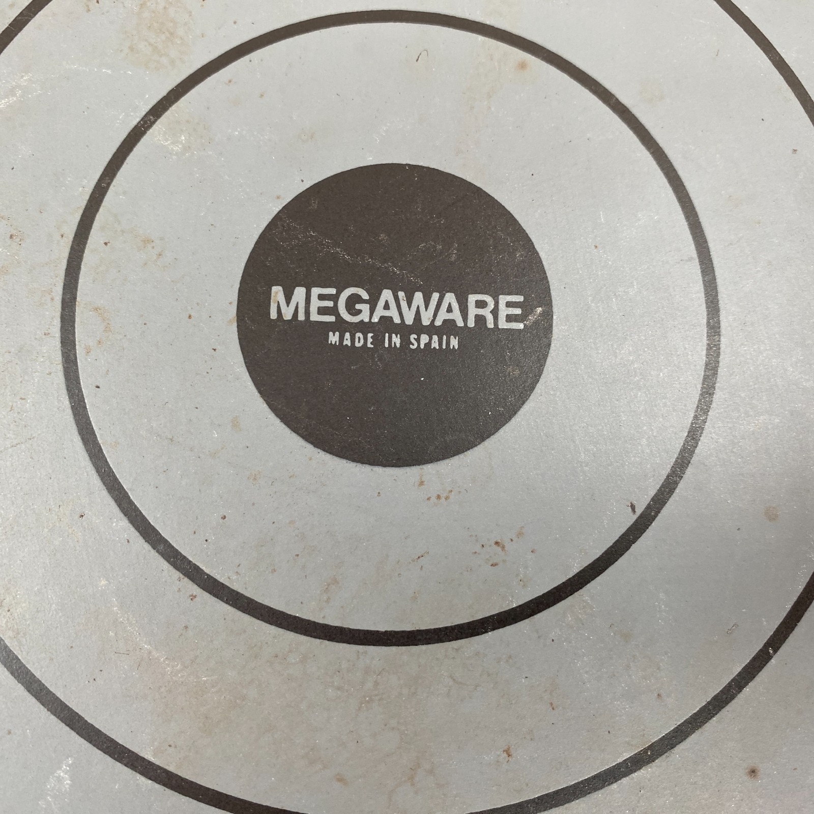 Megaware Nonstick 11.5″ Fry Pan Skillet Black Handle Made in Spain EUC Vintage