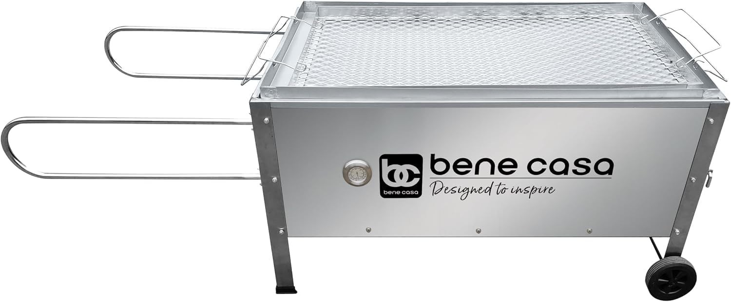 Bene Casa Black Caja Asadora Roasting Box with Window, 100lb (Steel)