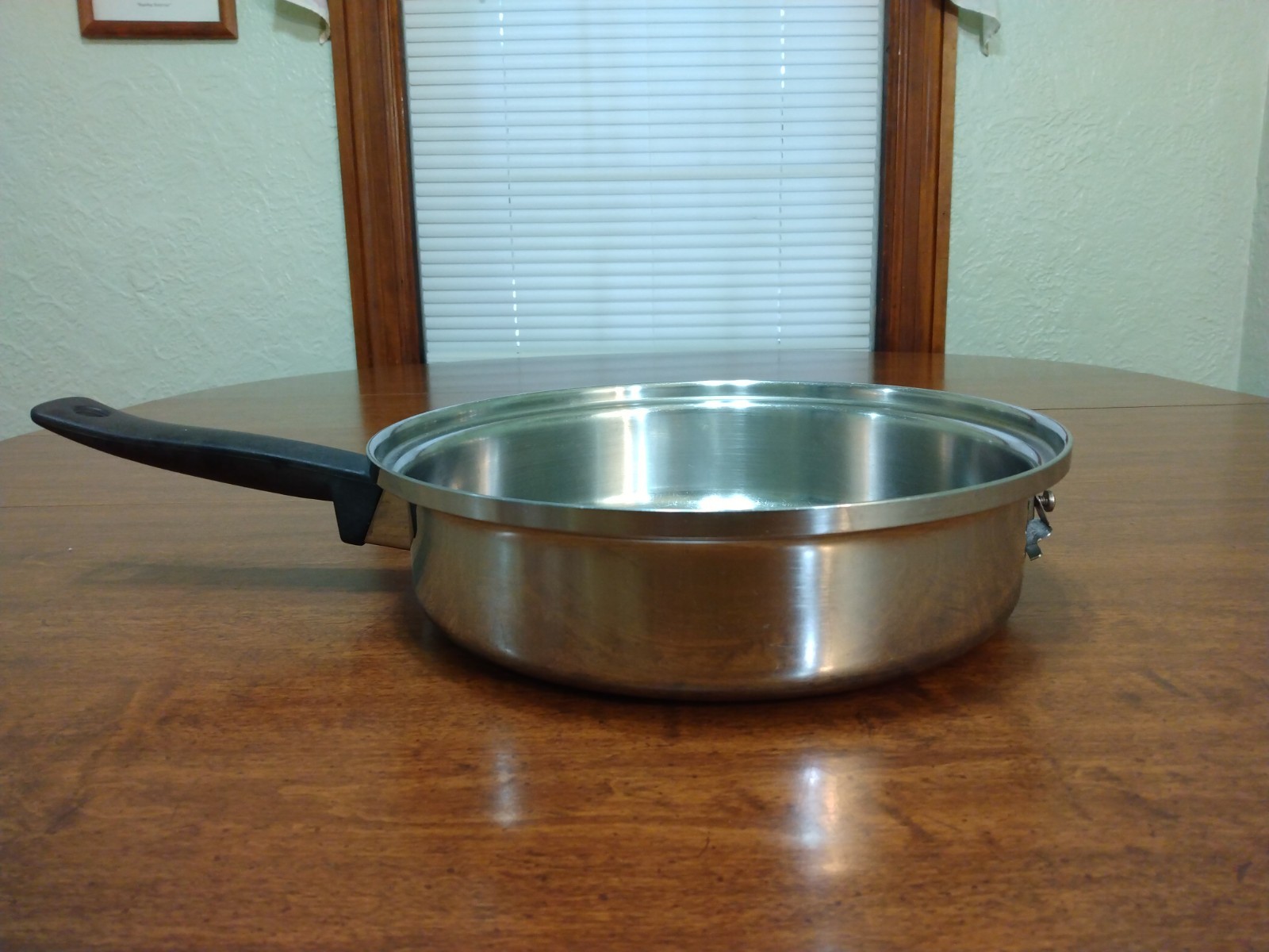 VTG Cordon Bleu 7-Ply T304 Stainless Steel Skillet 10.5″ USA Missing One Handle