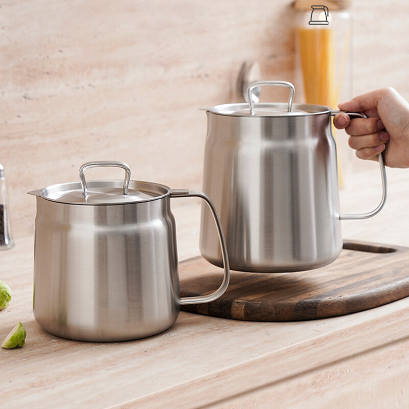 2-in-1 304 Stainless Steel Multifunctional Oil Strainer Pot Kitchen Deep Fryer