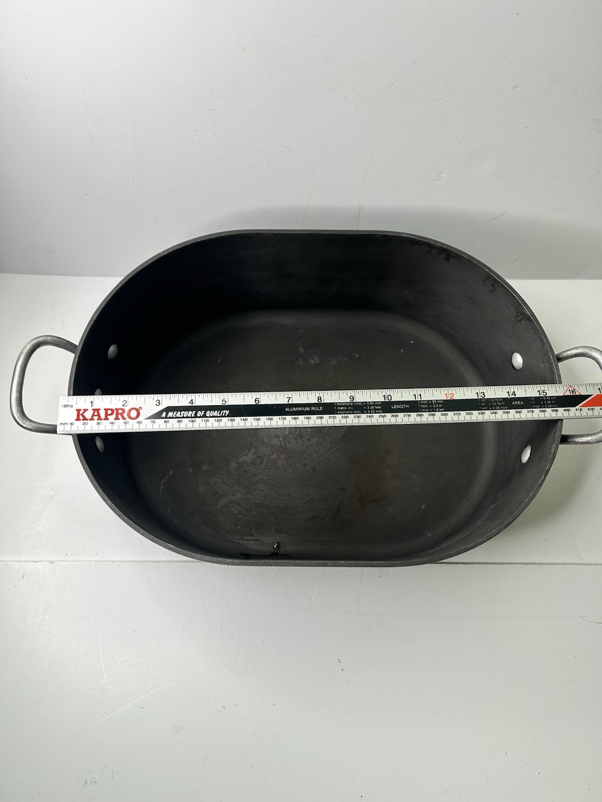 Magnalite GHC USA 16 In Roaster Dutch Oven Cooking Pot With Insert Turkey