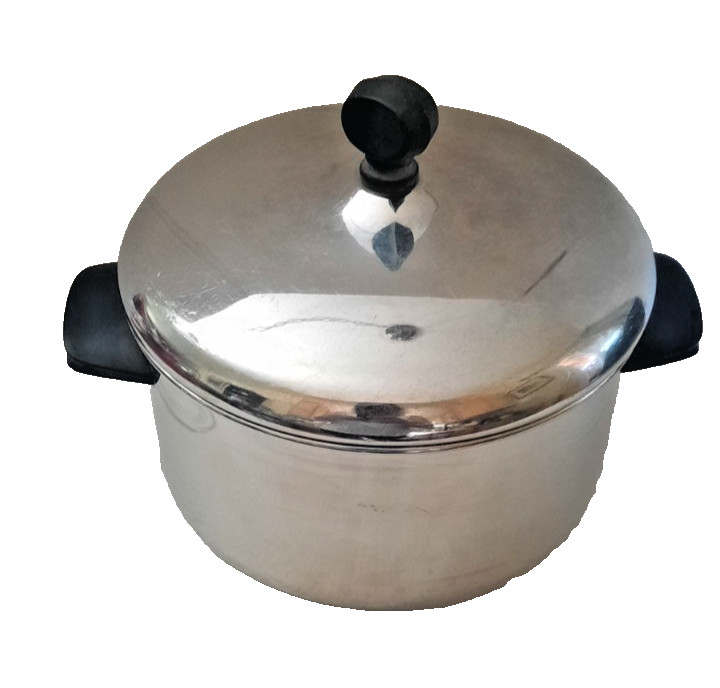 Farberware Aluminum Clad Stainless 2 Qt. Double Handle Stock/Saucepan Pot w/ Lid