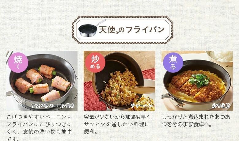 Asahi Light Metals Frying pan 18cm Gas/IH Made in Japan
