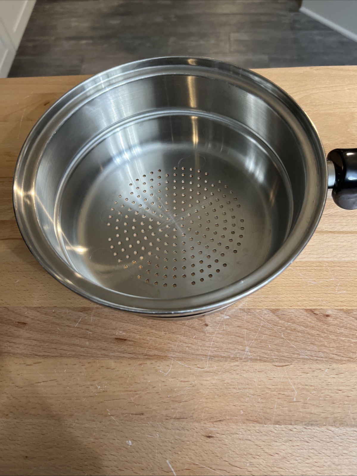 (#46). Saladmaster Insert 2Qt Surgical Stainless Double Boiler Pudding + Steamer