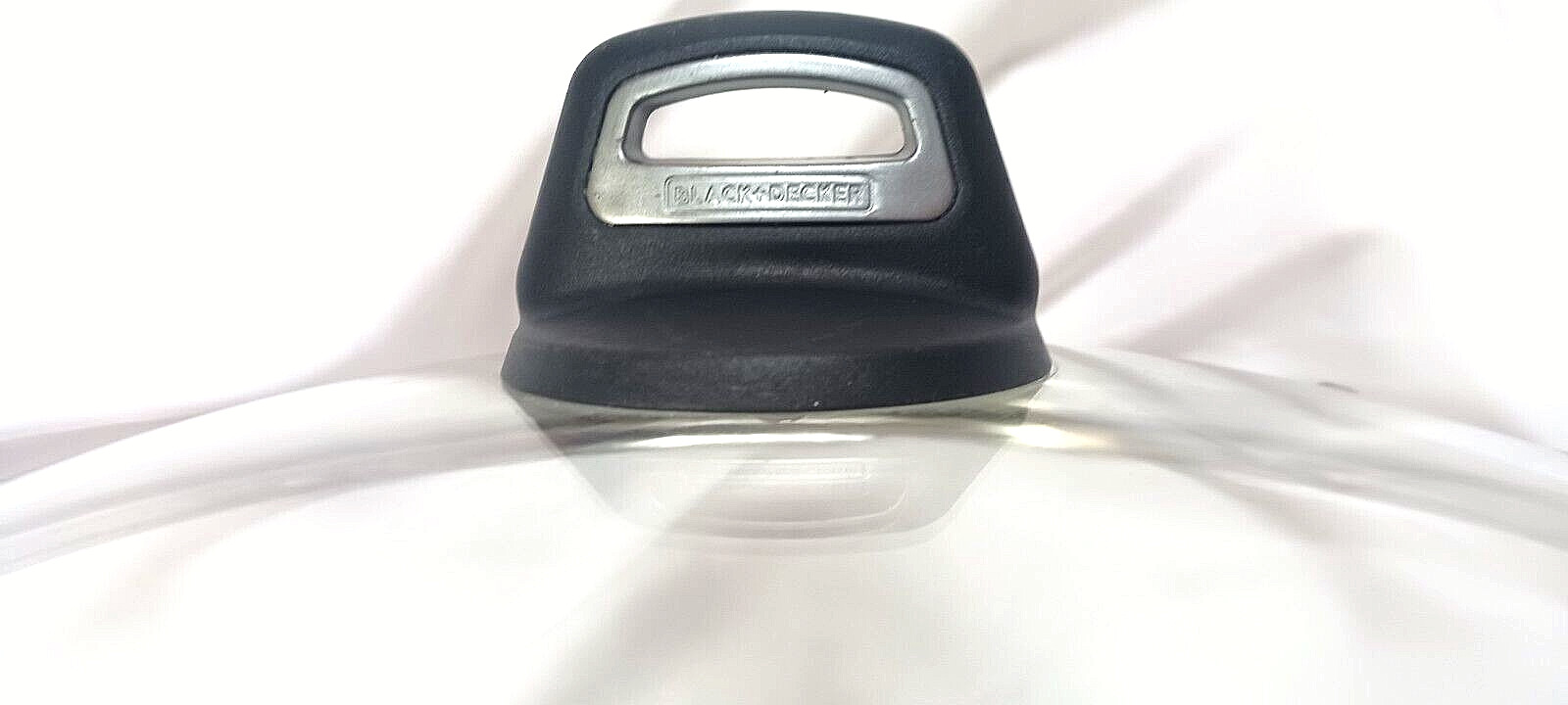 BLACK AND DECKER GLASS COVER STEAM 10 3/4 INSIDE RIM & 11.25″ OUTTER RIM