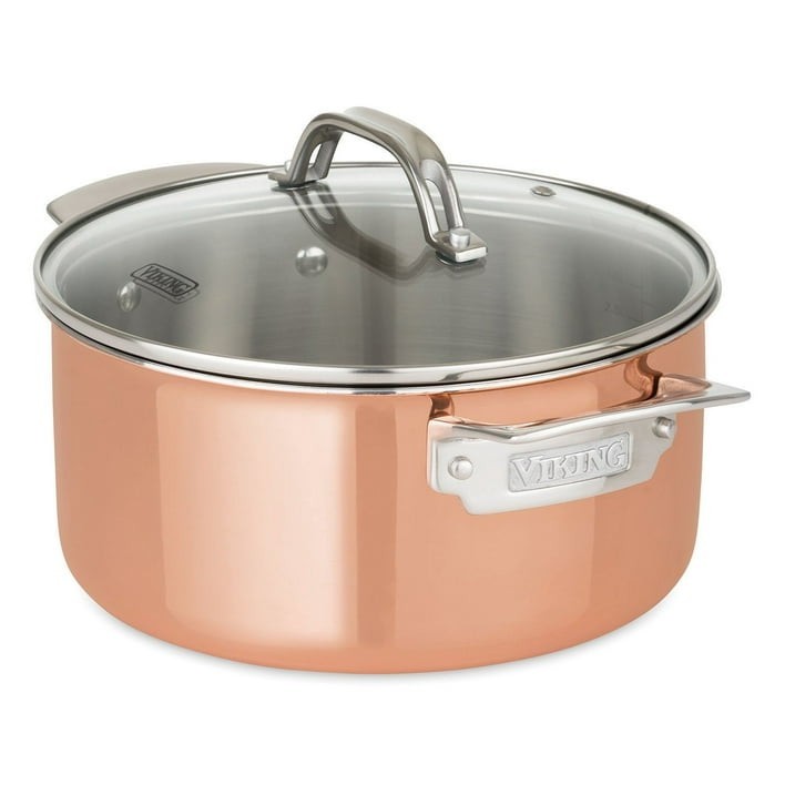 Viking 13-Piece Tri-Ply Copper Cookware Set