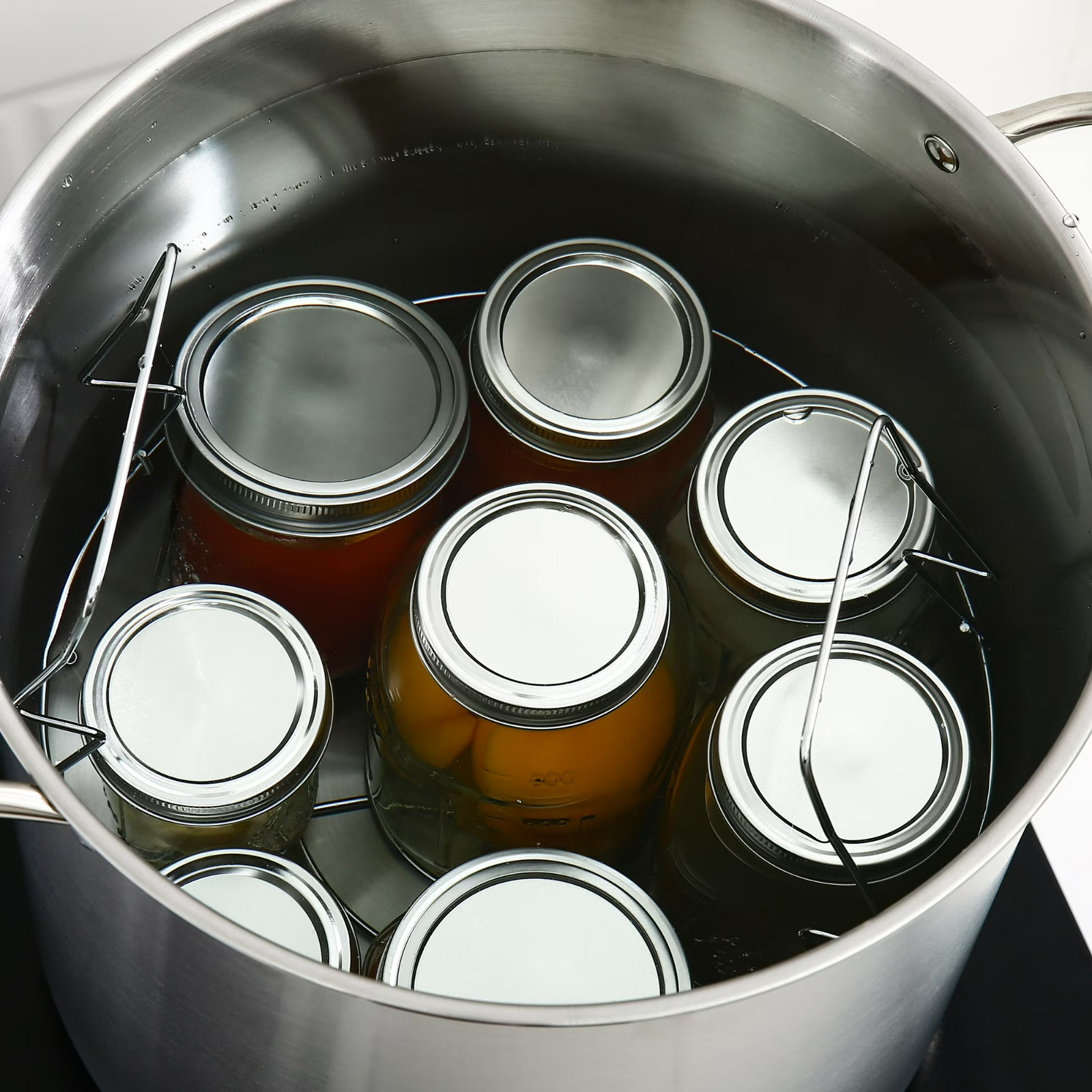 Mainstays 21.5 Quart Stainless Steel Canning Pot with Rack