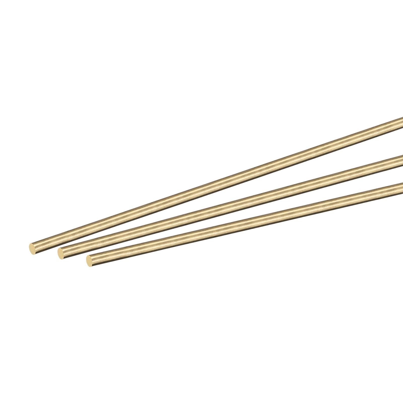 2mm diameter 195mm length solid brass rod lathe bar warehouse 12pcs