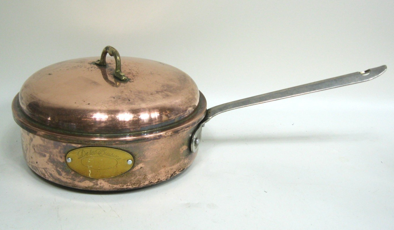 VTG De La Cuisine Cooper Lidded Sauce Pan