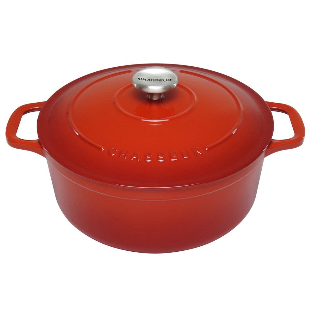 Chasseur Round French Oven Inferno Red 28cm/6.1L