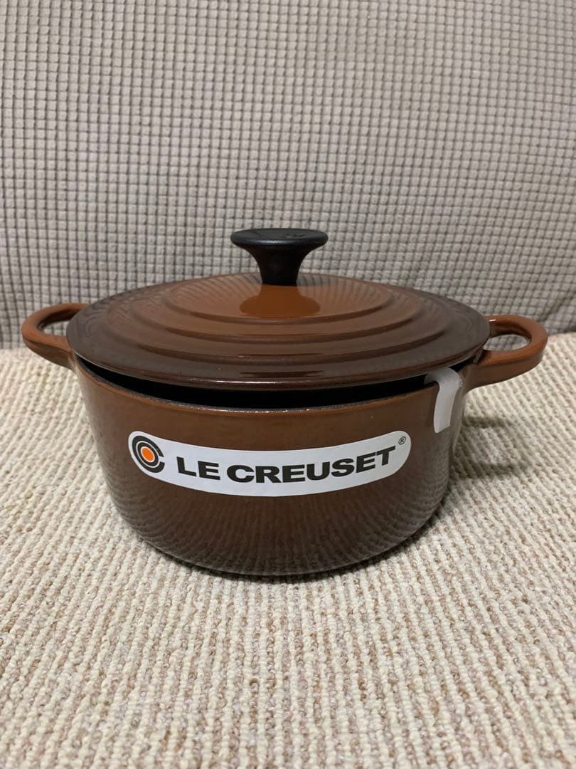Le Creuset Cocotte Ronde 18cm Brown Cast Iron Dutch Oven France