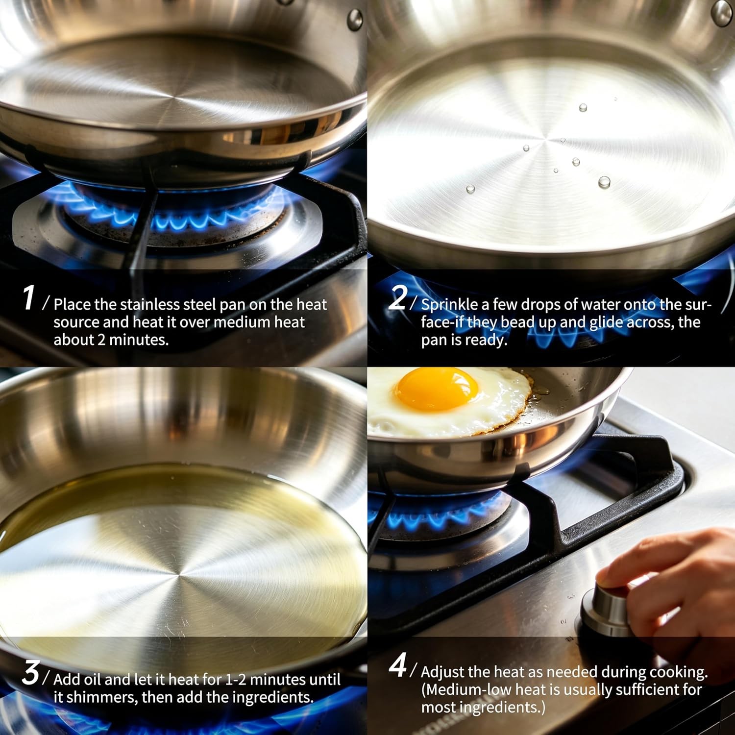 12 Inch/ 4.5 QT 5-Ply Stainless Steel Saute Pan with Glass Lid | Compatible with
