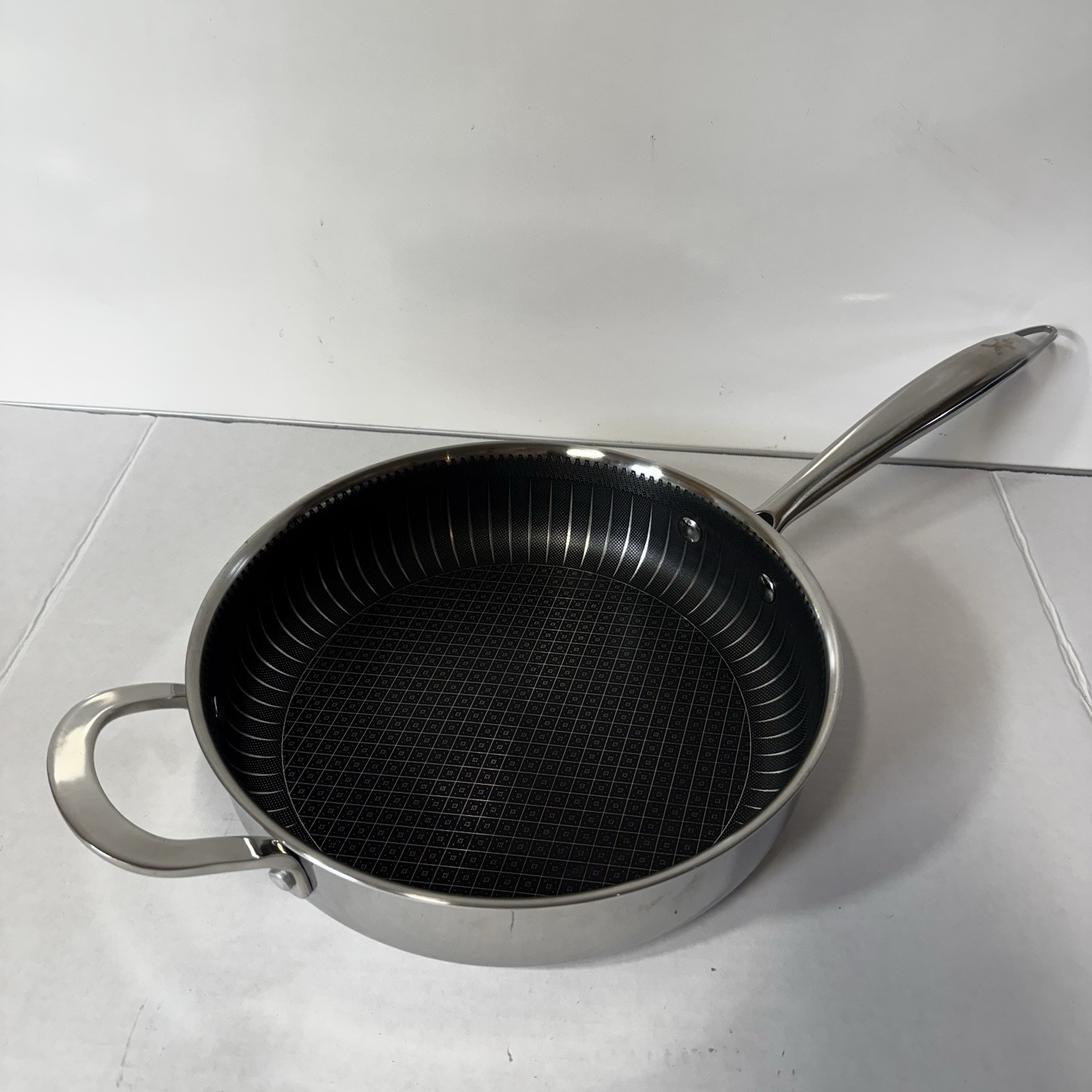 Copper Chef Titan Series 5 Pc Cookware Set Fry Pan Deep Pan Lid Basket Knife EUC