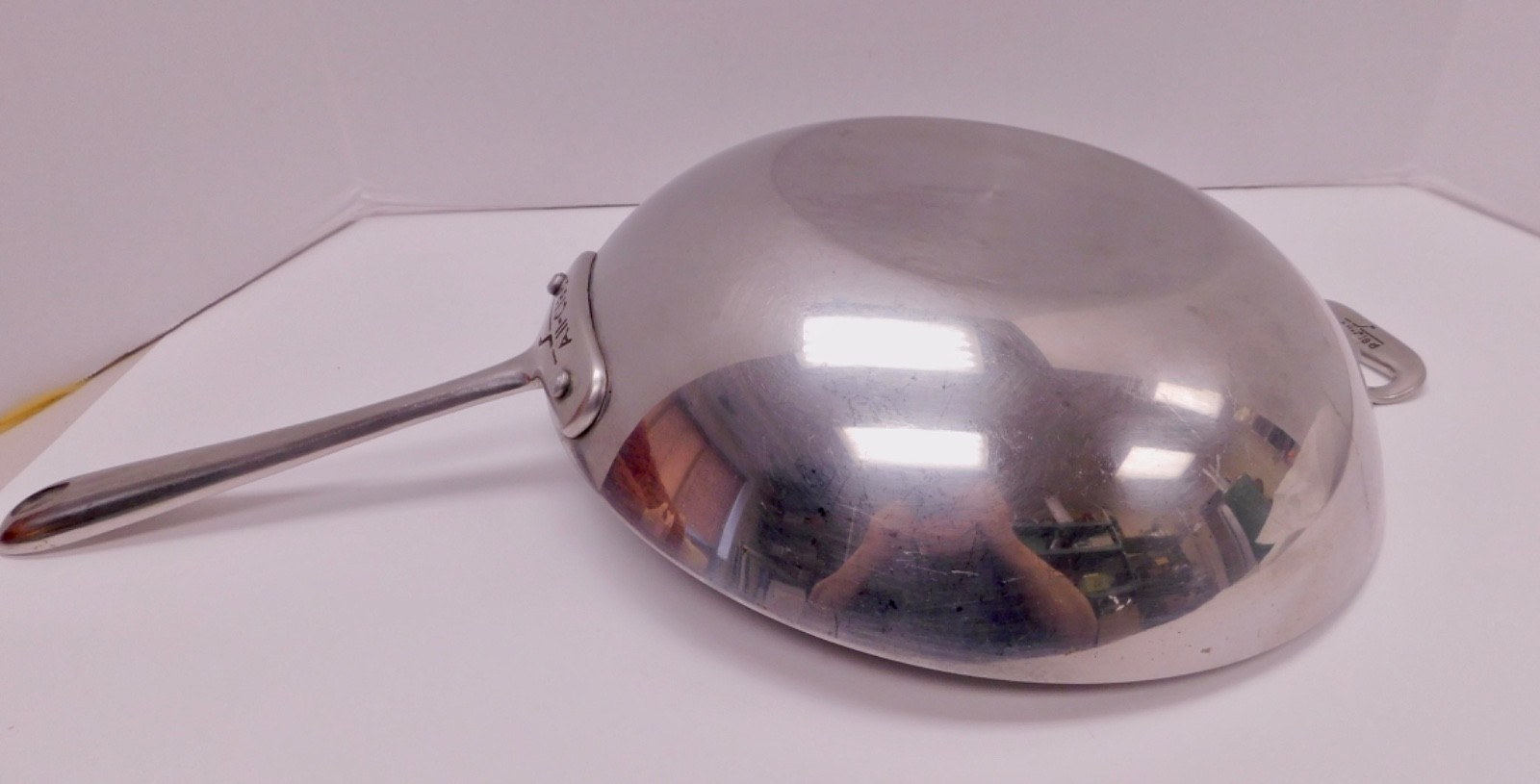 All Clad Stainless Steel Wok Stir Fry Pan 12″ Diameter Single Handle