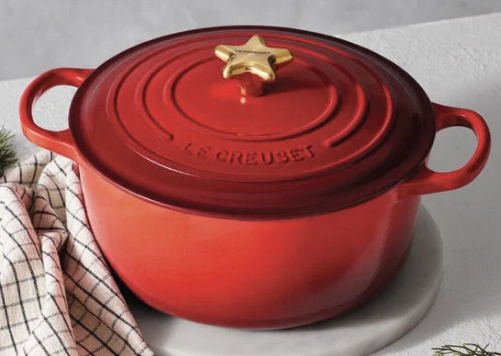 Le Creuset 2.2” 57mm STAR ⭐️ Gold Stainless Steel Signature Cookware Knob Only