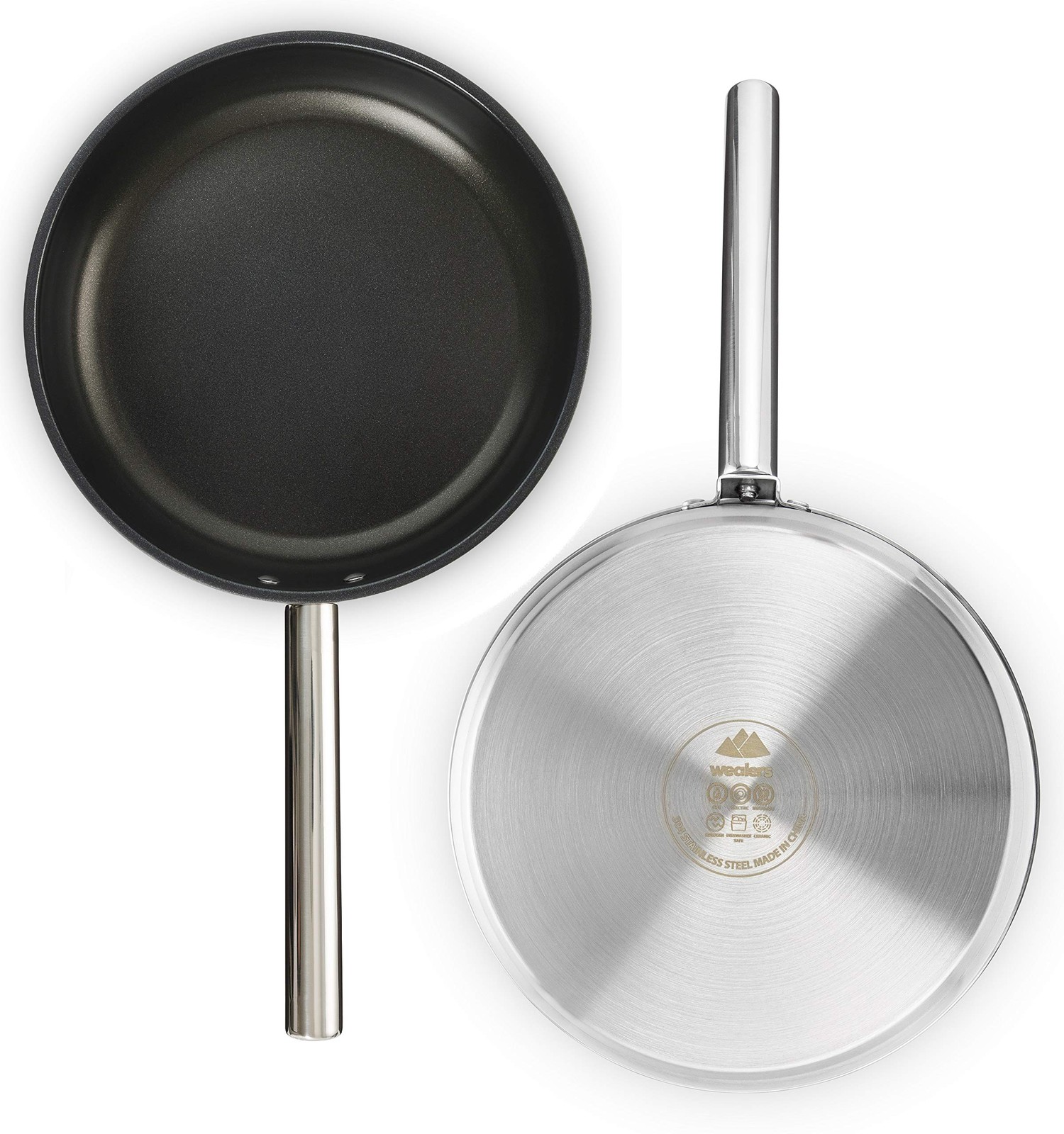 Camping Cookware Set 304 Stainless Steel 8-Piece Pots & Pans Open Fire Cookin…