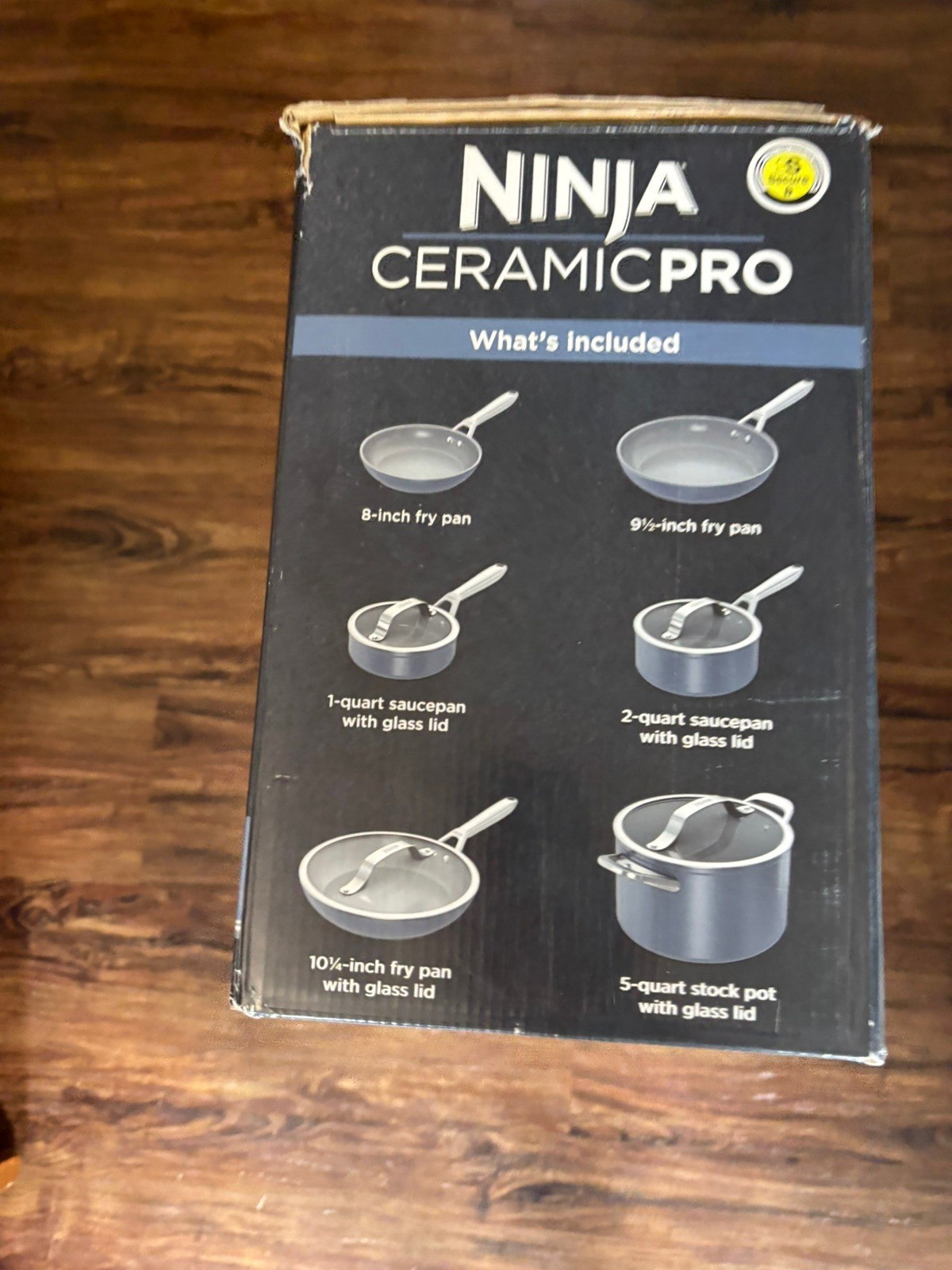 Ninja 10pc NeverStick Ceramic Pro Cookware Set. Blue! New!
